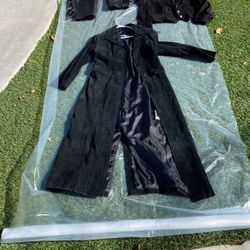 Woman’s Full length suede jacket from Wilson the leather experts