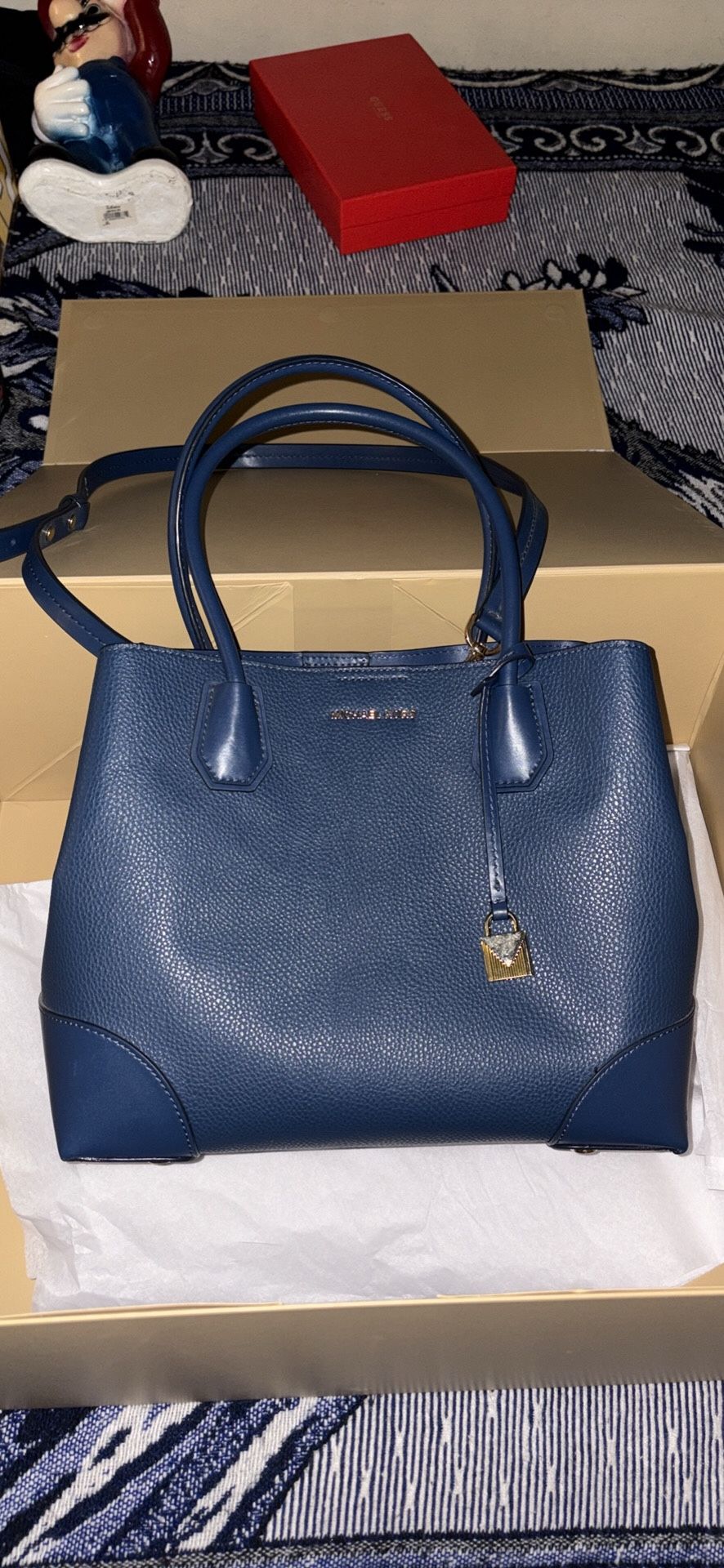 Blue Michael Kors Purse And Wallet Please Read Description
