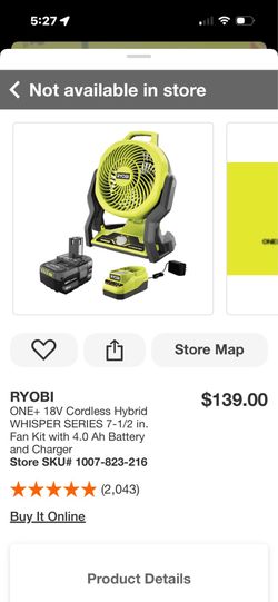 Ryobi fan
