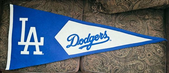 Rare! 40" Vintage LA Dodgers Wool Pennant – Early Winning Streak Olathe Era