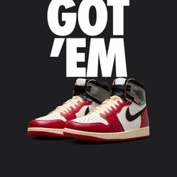 Jordan 1 Retro High OG SP Union LA Chicago Shadow - men’s size 8