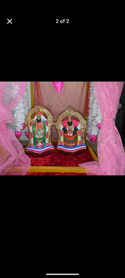 Paper Mache Balaji And Badmavathi Idol