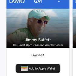 Jimmy Buffett Tix - CHEAP