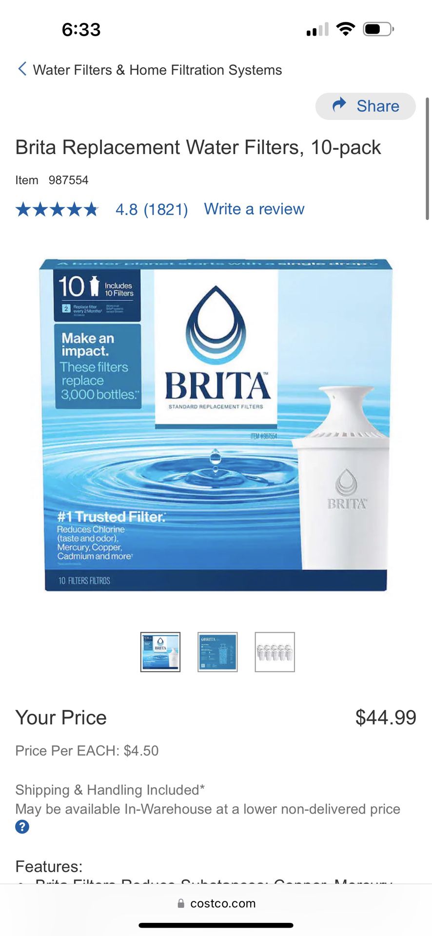 Brita Filters 10pk