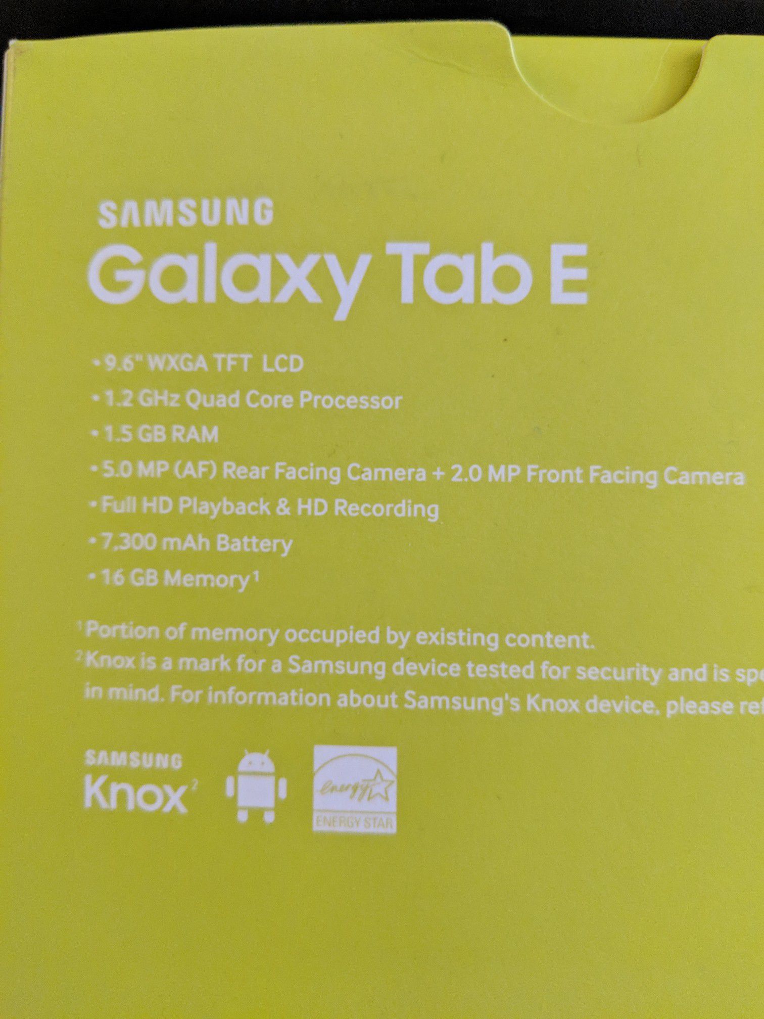 Brand New - Samsung Galaxy Tab E