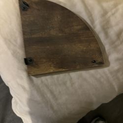 Corner Shelf Wood Finish