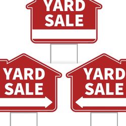 Backyard, garage sale