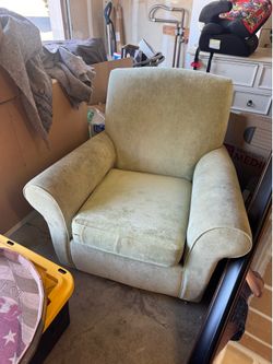Modern Sage Green Velvet rocking Chair