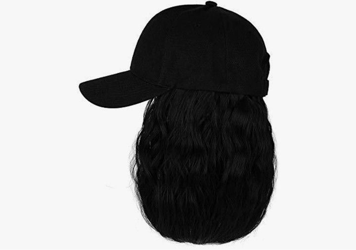 ✨ YEKEYI Women’s Hat Wig – Short Wavy Baseball Cap Wig w/ Curly Synthetic Hair | Quick & Stylish Instant Hairstyle ✨