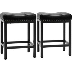 New Bar Stools Set of 2, 24 Inch Counter Height Stools,