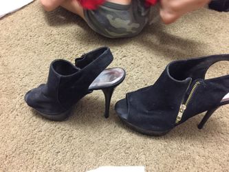 Black suede Size 9