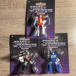 Transformers Lot of 3 Mini Figures Brand New Sealed