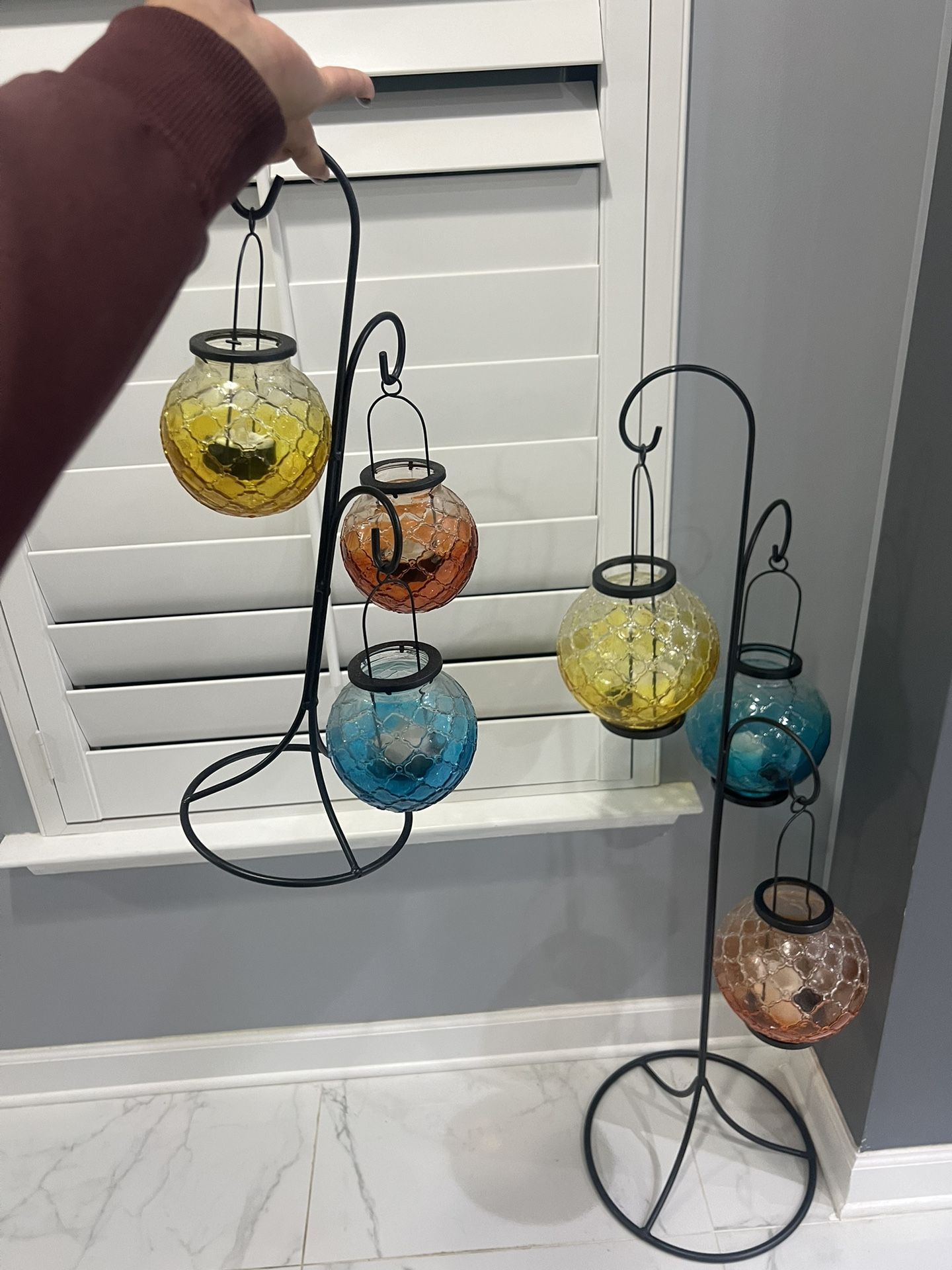 Glass Candle Holders 