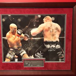 Framed Randy Couture “The Natural” Autograph With Certification