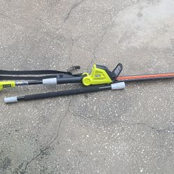 40 V RYOBI extending Hedge Trimmer
