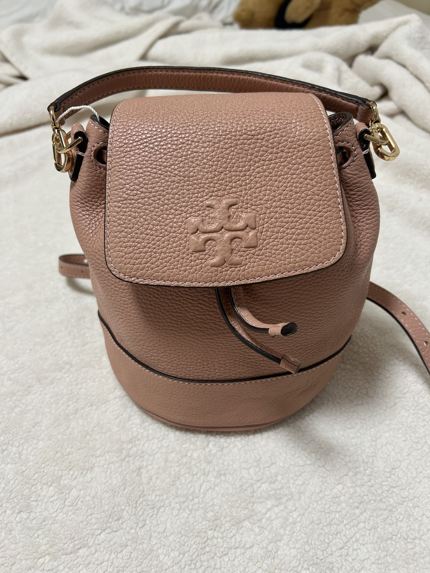Tory Burch NWT Thea Mini Bucket Backpack Pink