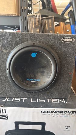 Planet Audio 10" Subwoofer with Enclosure Box (1500W Max)