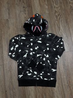 Black Bape zip up Hoodie