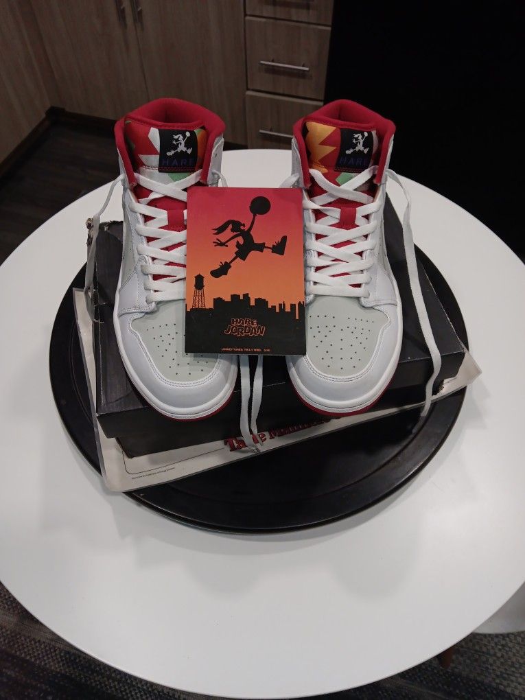 Size 11 JORDAN RETRO HARE 1'S!