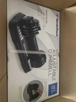 Brand new NordicTrack 12.5 adjustable dumbbell with storage tray!!