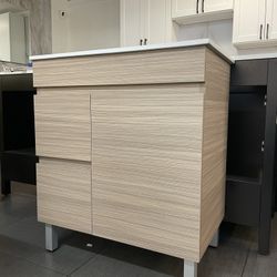 NEW ~ Modern PVC Bathroom Vanity - 30 inches