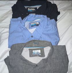 Lot of 3 Men's Magellan Relaxed Fit-Fishing Shirts 2XL