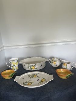 Assorted Lemon Theme Tea Set