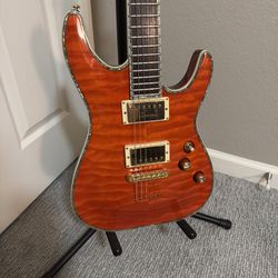 Schecter C-1 Elite Amber Electric Guitar