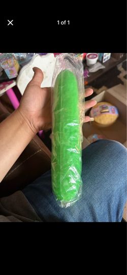 Green Cucumber Shaped Plush Toy