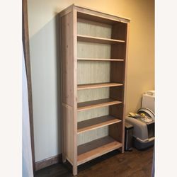 IKEA Hemnes Wood Cabinet With Glass Doors