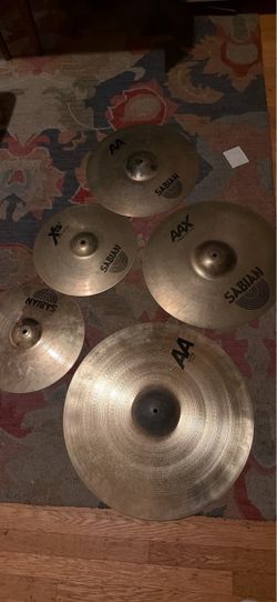 Sabian cymbal set ride crash hihat drums