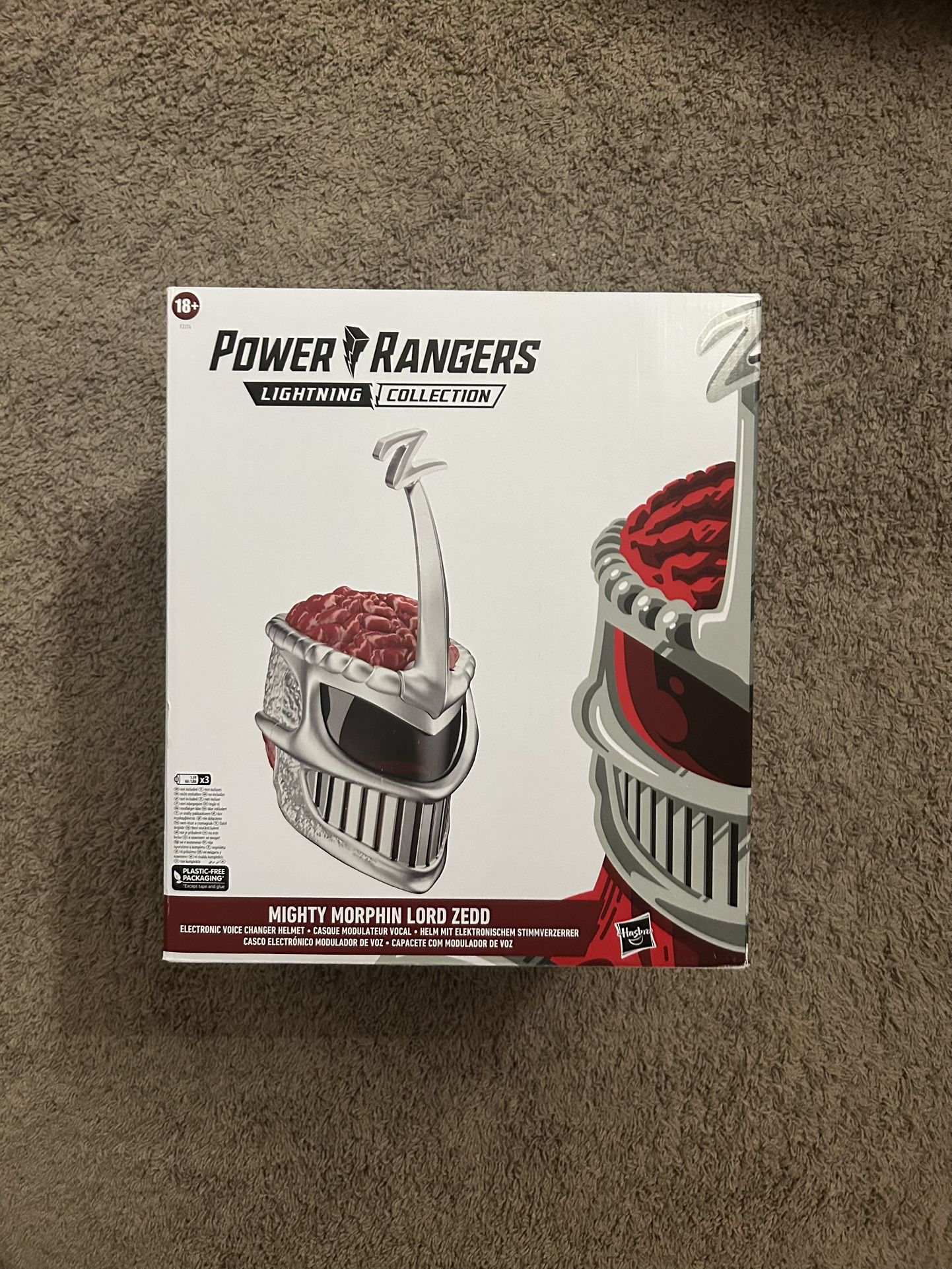 Power Rangers Lord Zedd Helmet Lightning Collection NEW Sealed Box Wearing