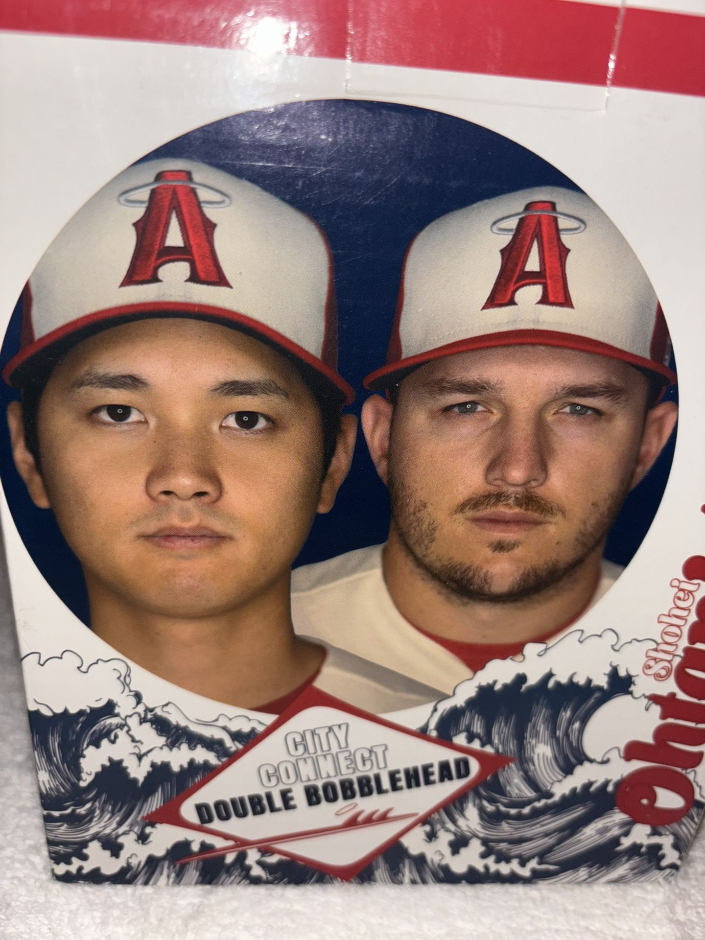 Los Ángeles Angels Of Anaheim Bobble Head Mike Trout & Shohei Ohtani 