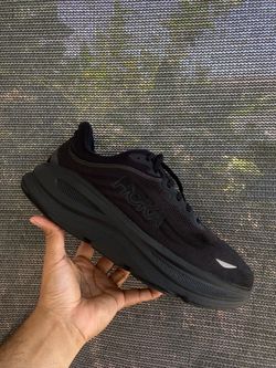 HOKA Bondi 9 Men's Triple Black Road Running Shoes