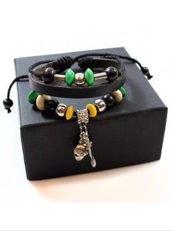 Helmet and sword bracelet