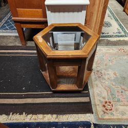 Hexagon MCM End Table 