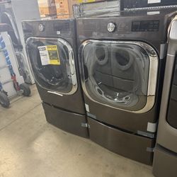 XL Steam Set Gas LG Black Stainless Steel W 29” 