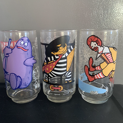 Vintage 1977 McDonald’s McDonaldland Action Series Collectible set of 6