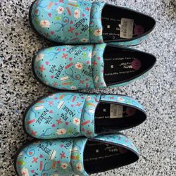 Fun "Love Nurse" Nursing Shoes – Size 10 & 11 – $20 Each