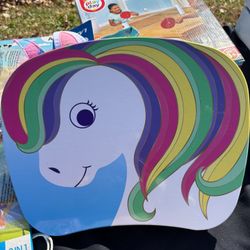 Girls, Unicorn Pillow, Lap Tray 