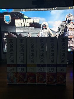 Bandai One Piece Card Game Starter Deck Lot of 6 (ST-31 ST-34 ST-36) 3 purple