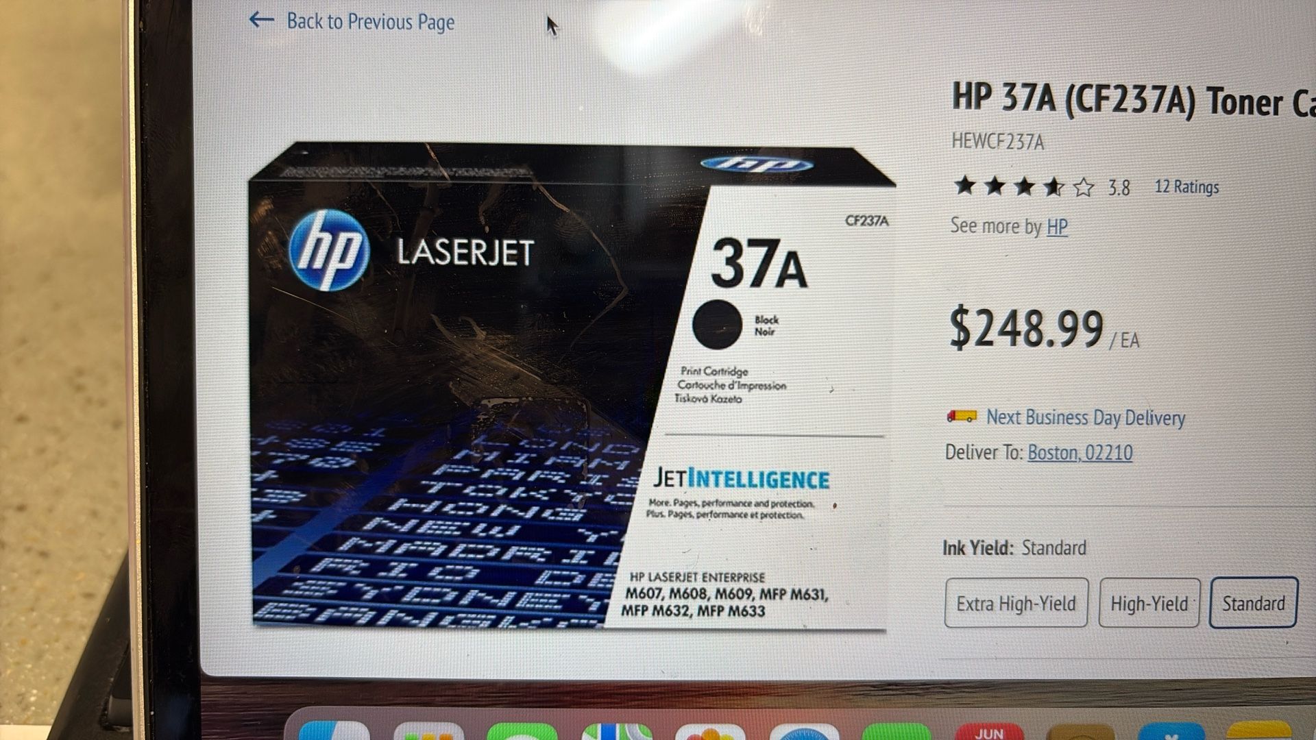 Brand New 37A Toner . Perfect Box