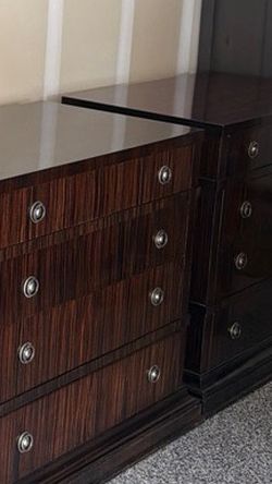 Matching Mahogany Nightstand Dresser
