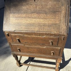 Oak Bureau or Writing Desk