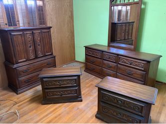 Armoire, dresser, and two night stands…make me an offer