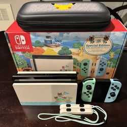 Nintendo Switch Console Bundle (Animal Crossing Edition)