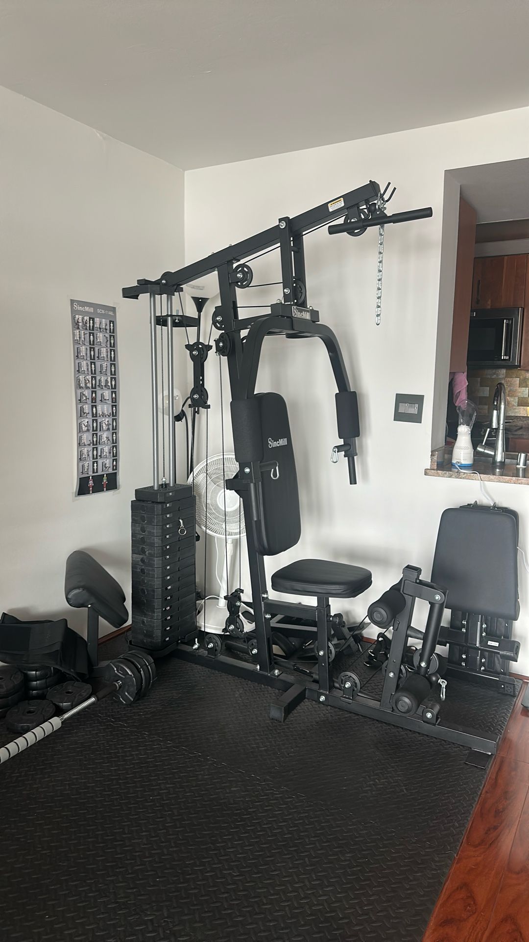 SincMill Home Gym Multifunctional Full Body Workout Equipment for Home Exercise Fitness