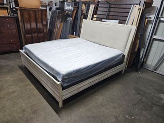 King bed and mattress