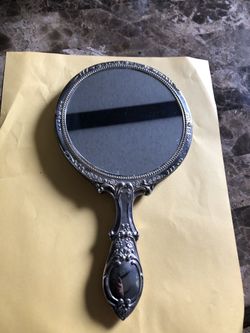 Vintage antique silver mirror