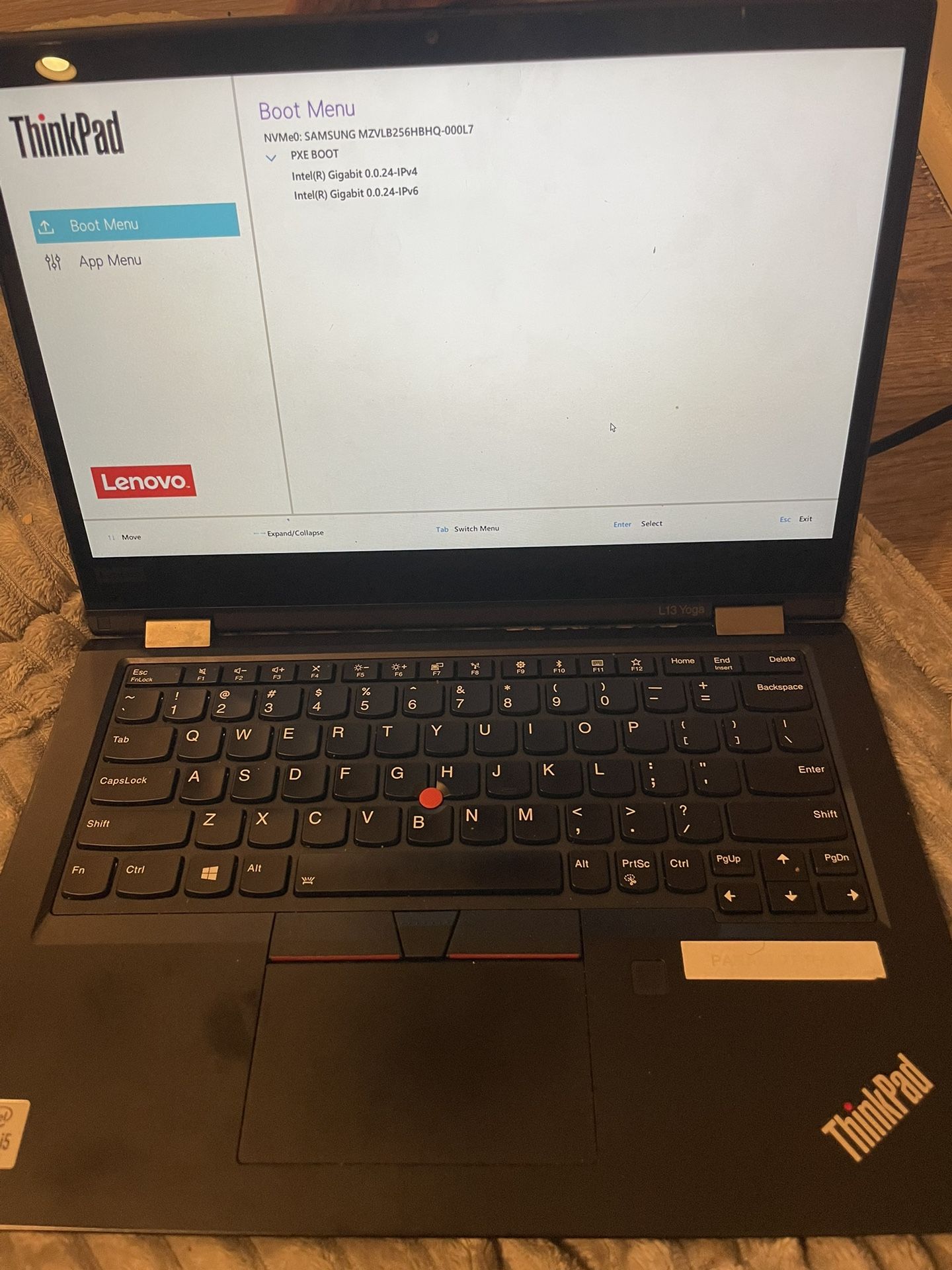 Lenovo L13 Yoga Touchscreen (boot Mode)